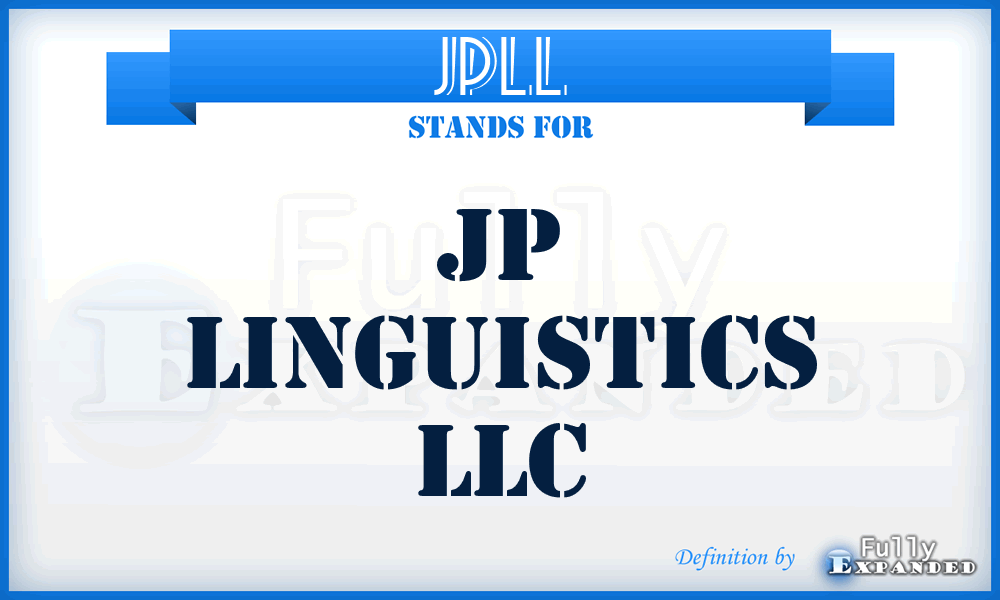 JPLL - JP Linguistics LLC