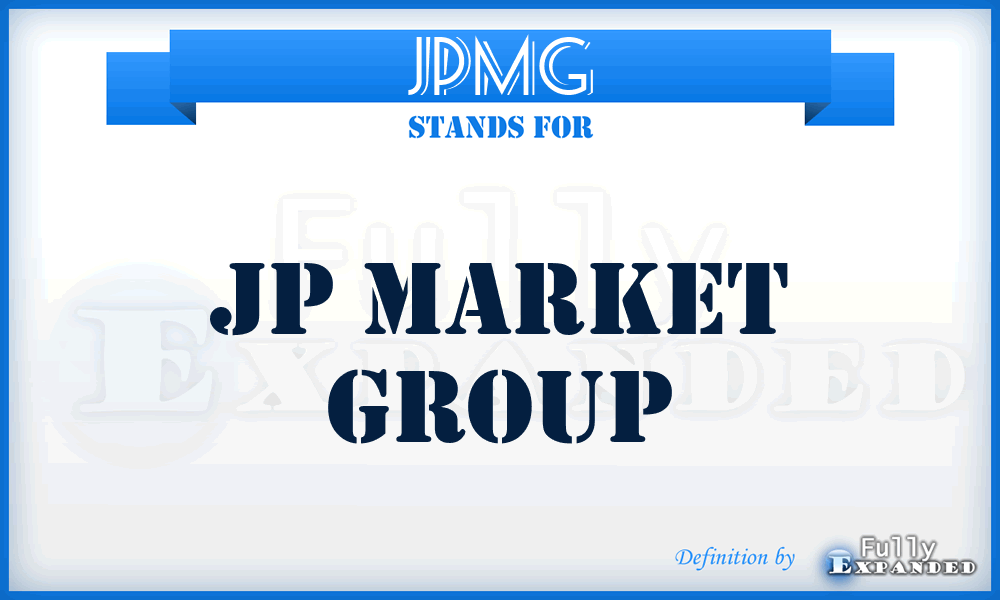 JPMG - JP Market Group