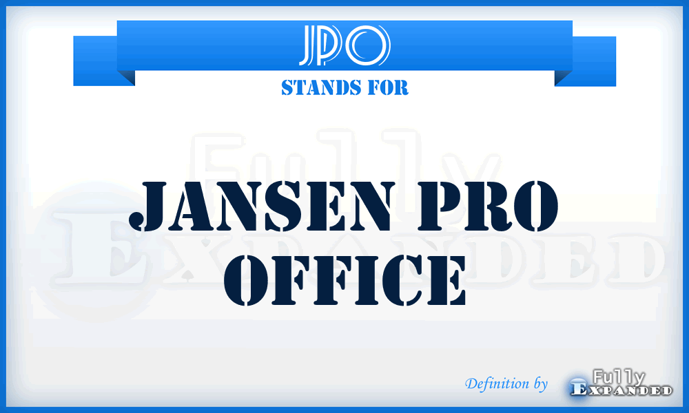 JPO - Jansen Pro Office