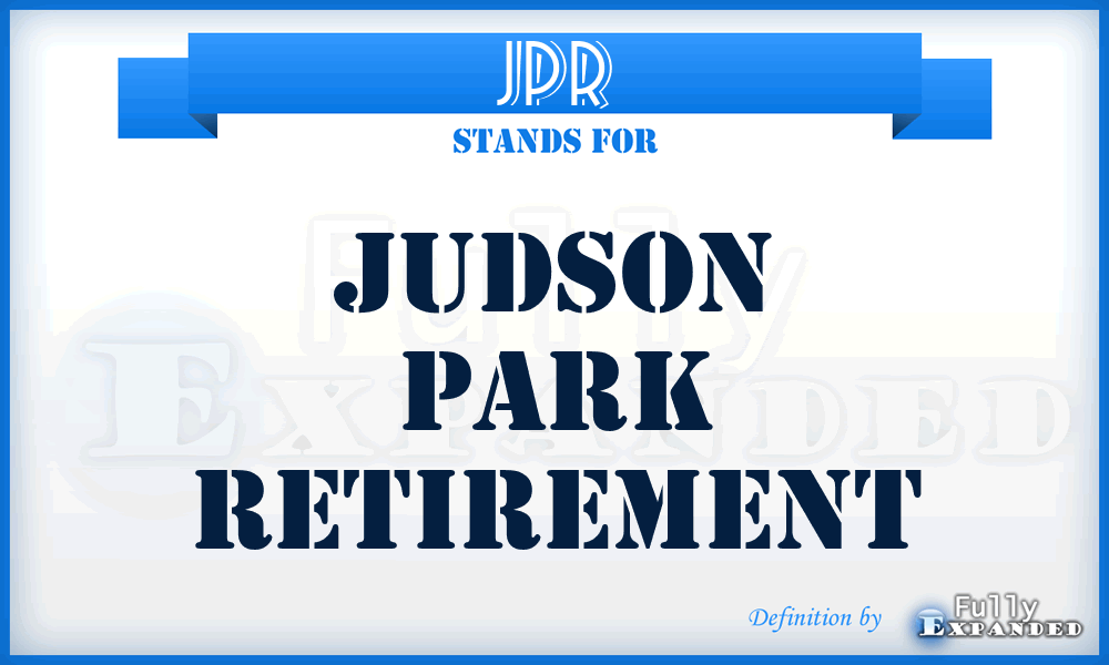 JPR - Judson Park Retirement