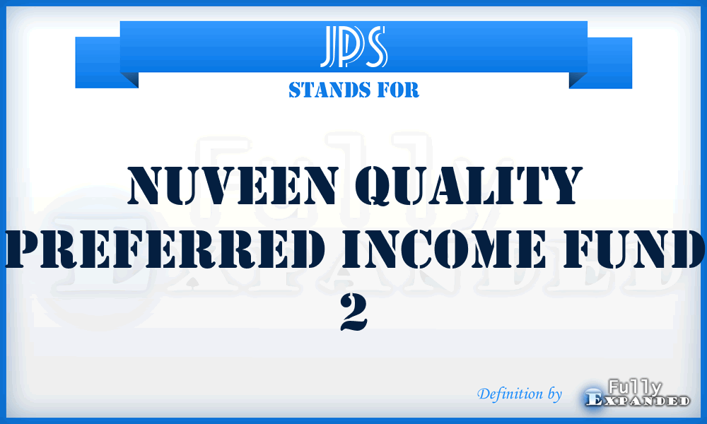 JPS - Nuveen Quality Preferred Income Fund 2