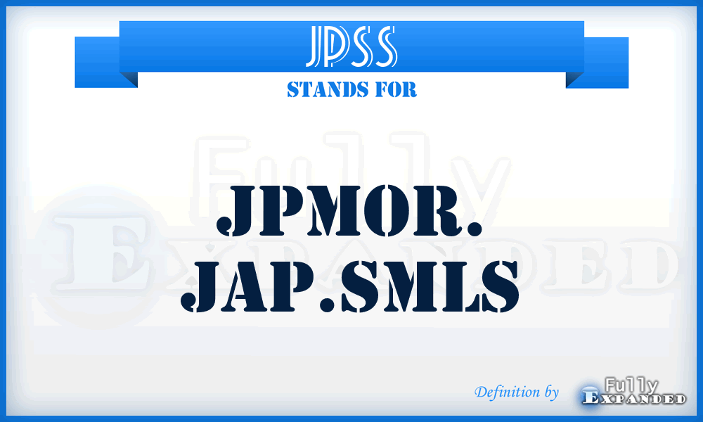 JPSS - Jpmor. Jap.smls