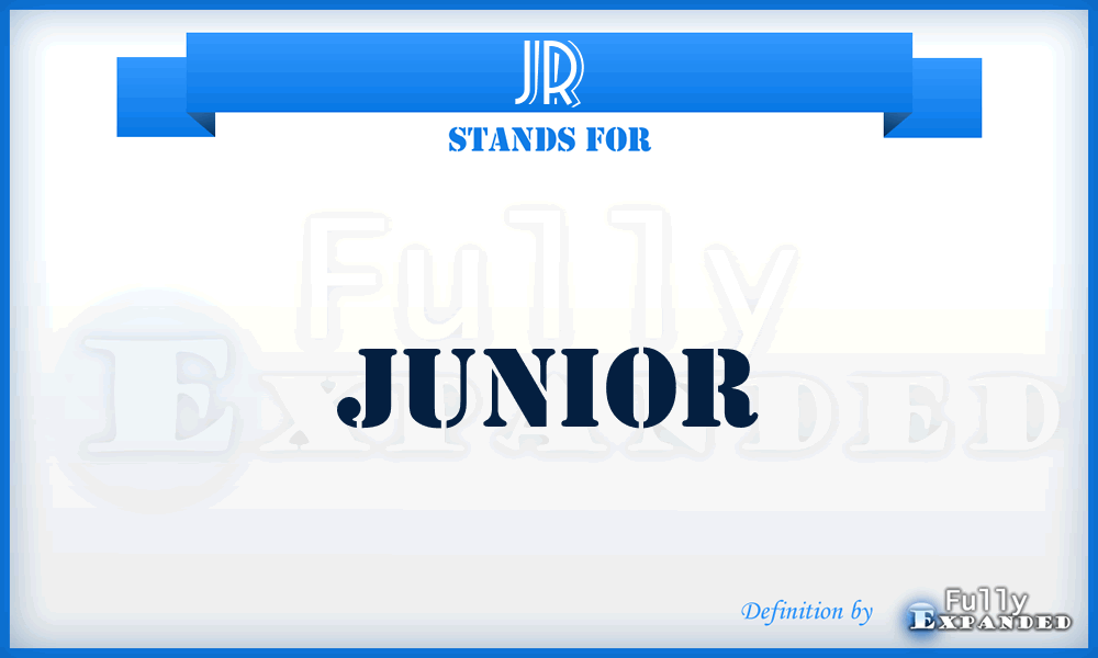 JR - Junior