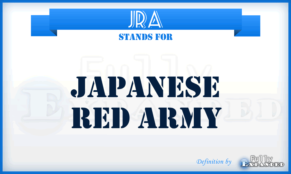 JRA - Japanese Red Army