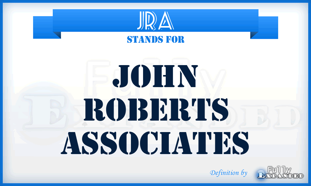 JRA - John Roberts Associates