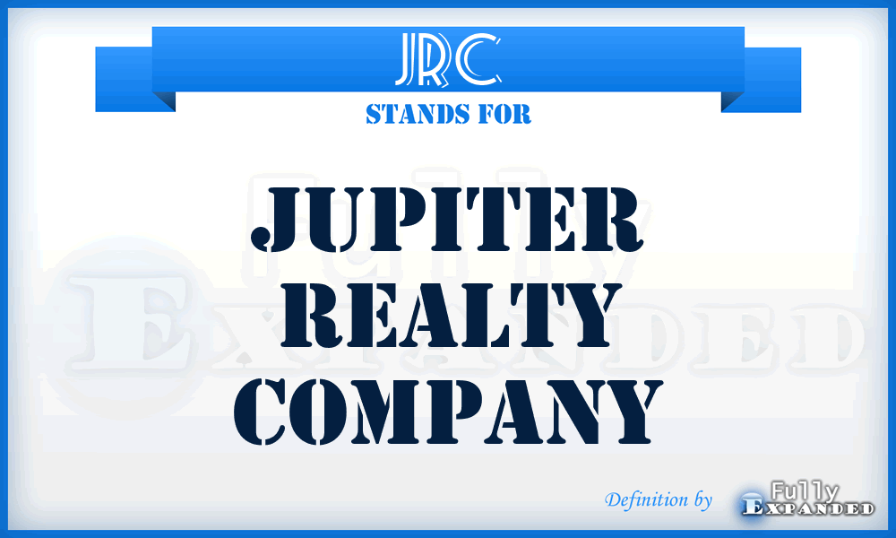 JRC - Jupiter Realty Company