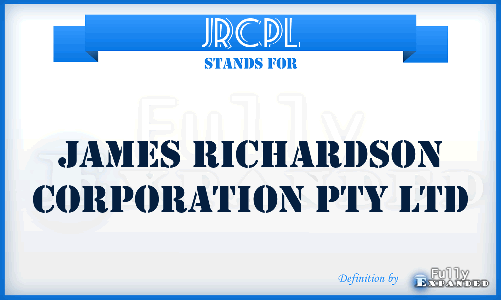 JRCPL - James Richardson Corporation Pty Ltd