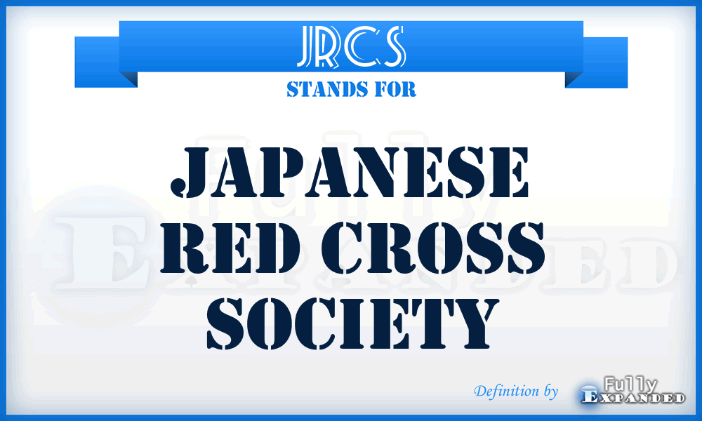 JRCS - Japanese Red Cross Society