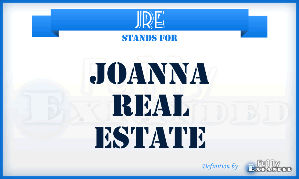 JRE - Joanna Real Estate