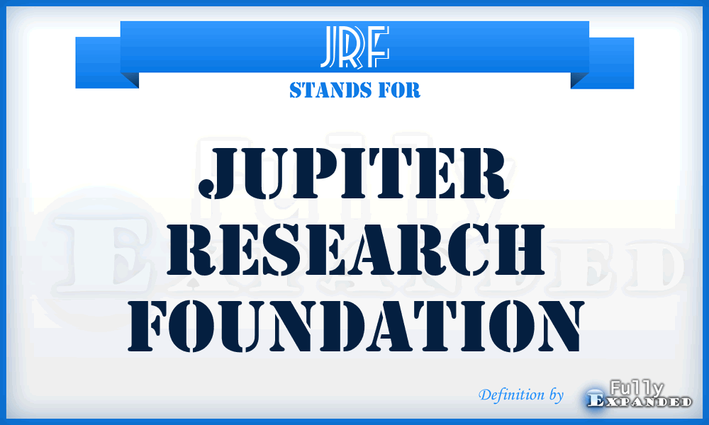 JRF - Jupiter Research Foundation