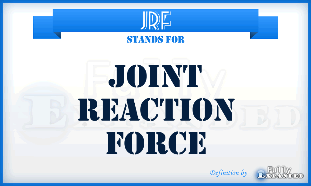 JRF - joint reaction force