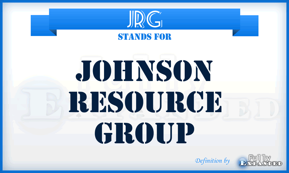 JRG - Johnson Resource Group
