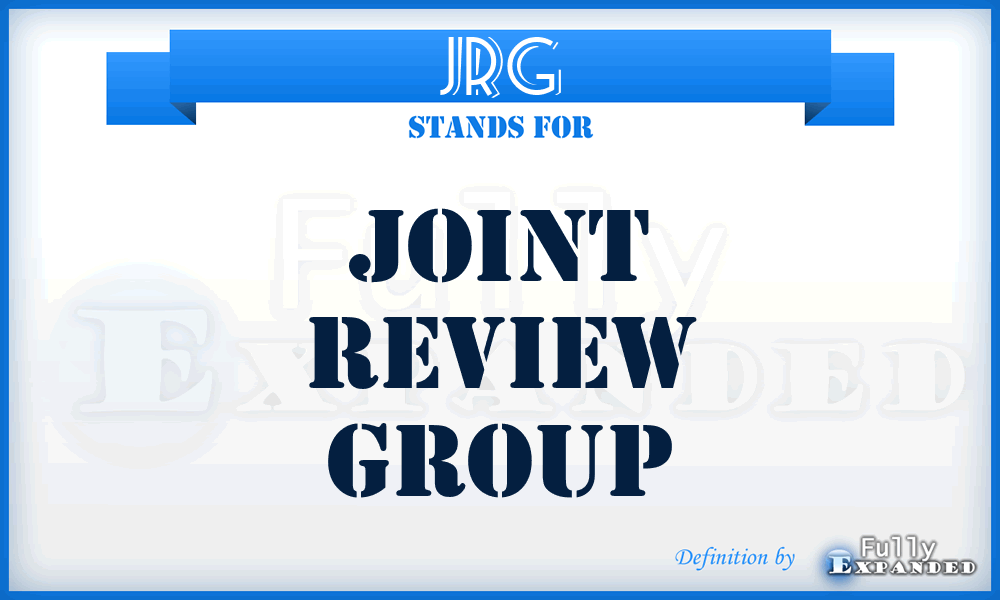 JRG - joint review group