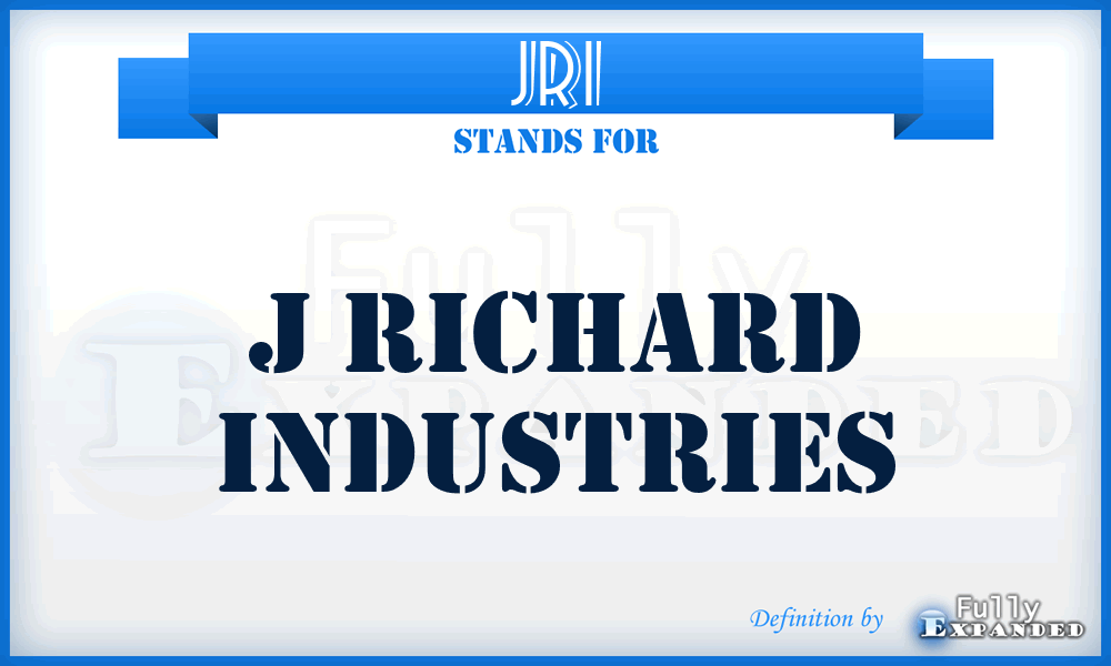 JRI - J Richard Industries