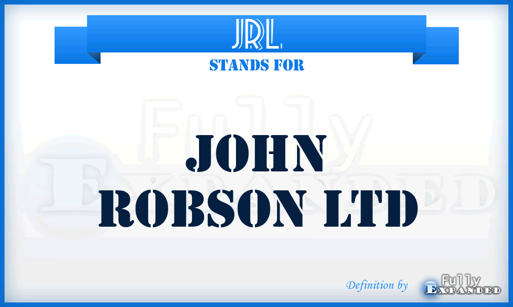 JRL - John Robson Ltd