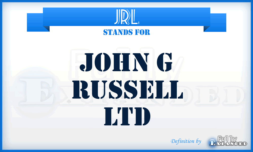 JRL - John g Russell Ltd