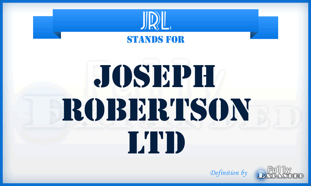 JRL - Joseph Robertson Ltd
