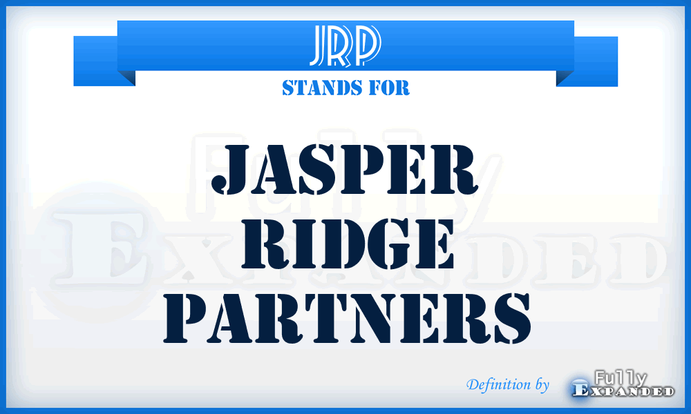 JRP - Jasper Ridge Partners