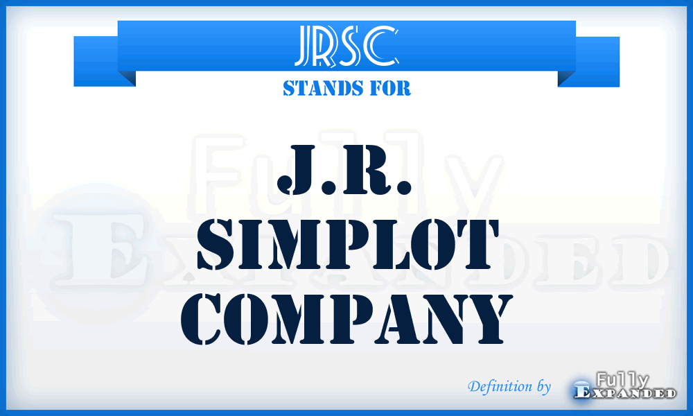 JRSC - J.R. Simplot Company