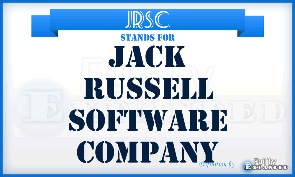 JRSC - Jack Russell Software Company