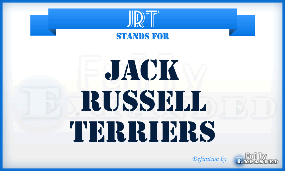 JRT - Jack Russell Terriers