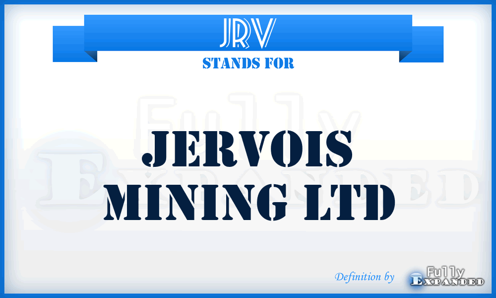 JRV - Jervois Mining Ltd