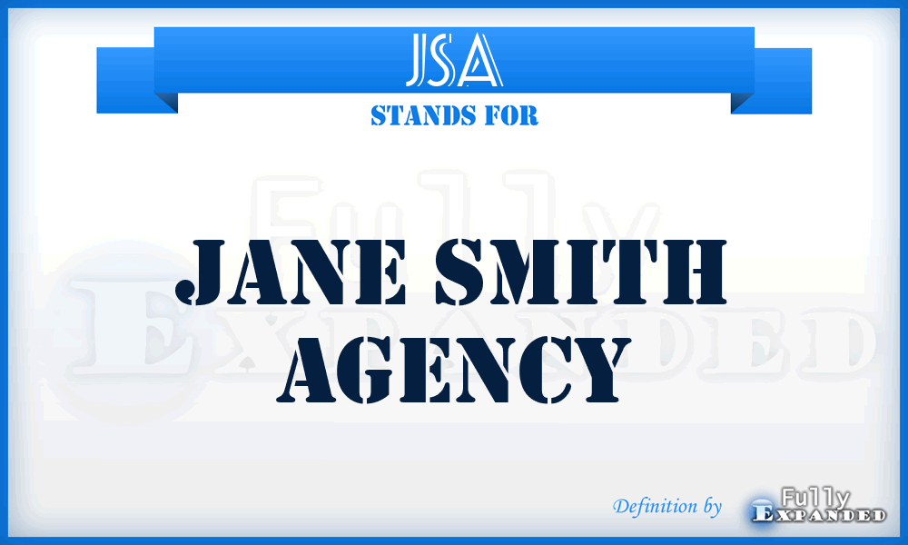 JSA - Jane Smith Agency