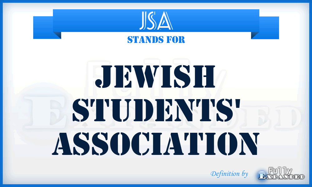 JSA - Jewish Students' Association