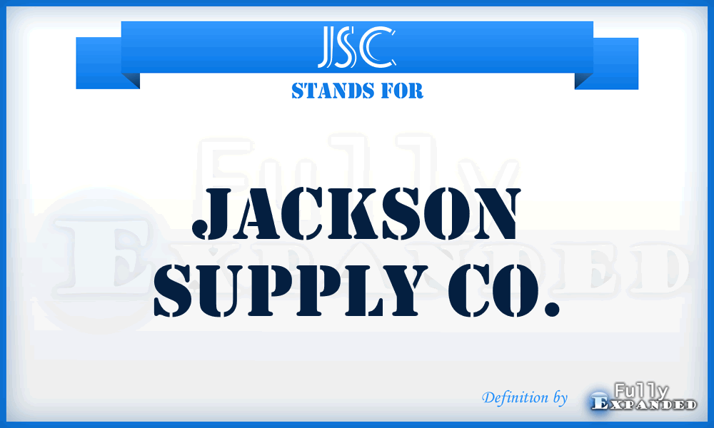 JSC - Jackson Supply Co.