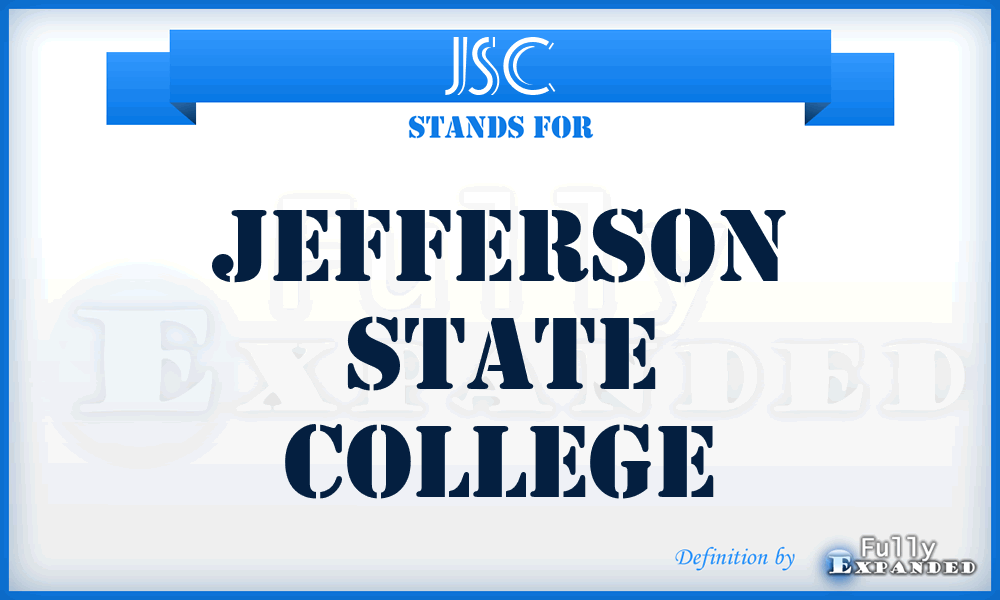 JSC - Jefferson State College