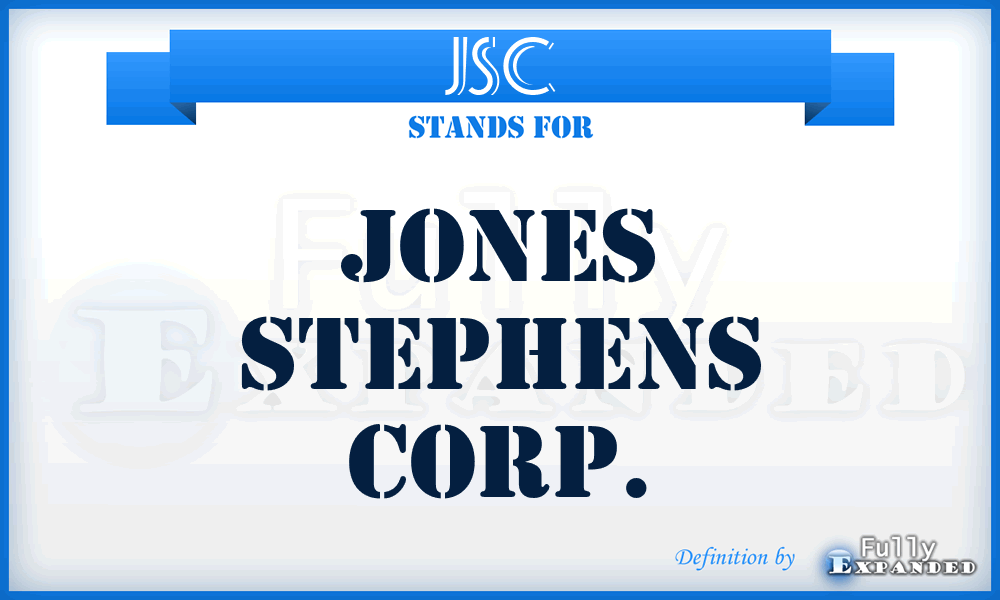 JSC - Jones Stephens Corp.