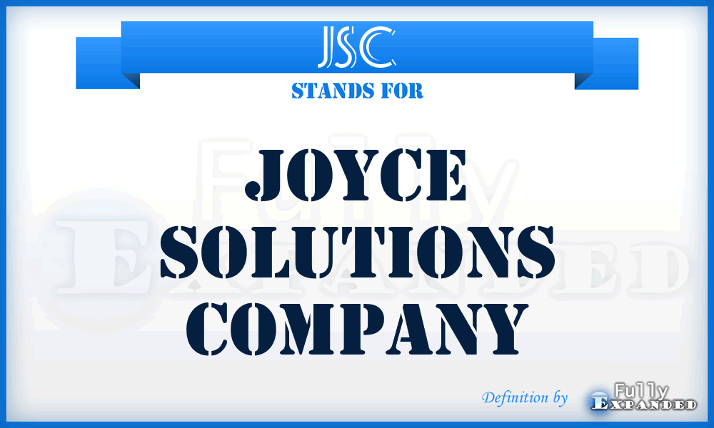 JSC - Joyce Solutions Company