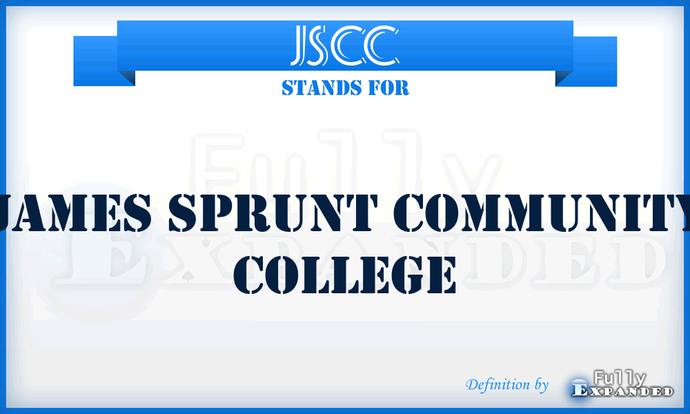 JSCC - James Sprunt Community College