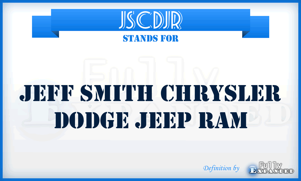 JSCDJR - Jeff Smith Chrysler Dodge Jeep Ram