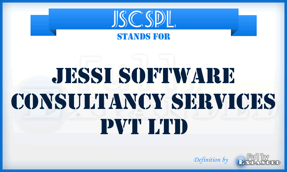 JSCSPL - Jessi Software Consultancy Services Pvt Ltd