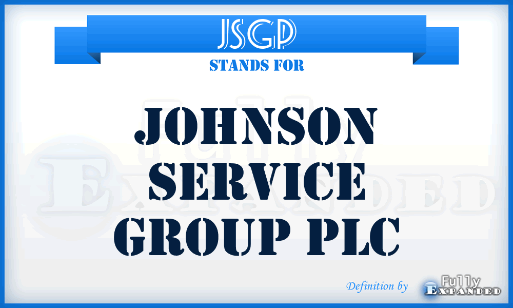 JSGP - Johnson Service Group PLC