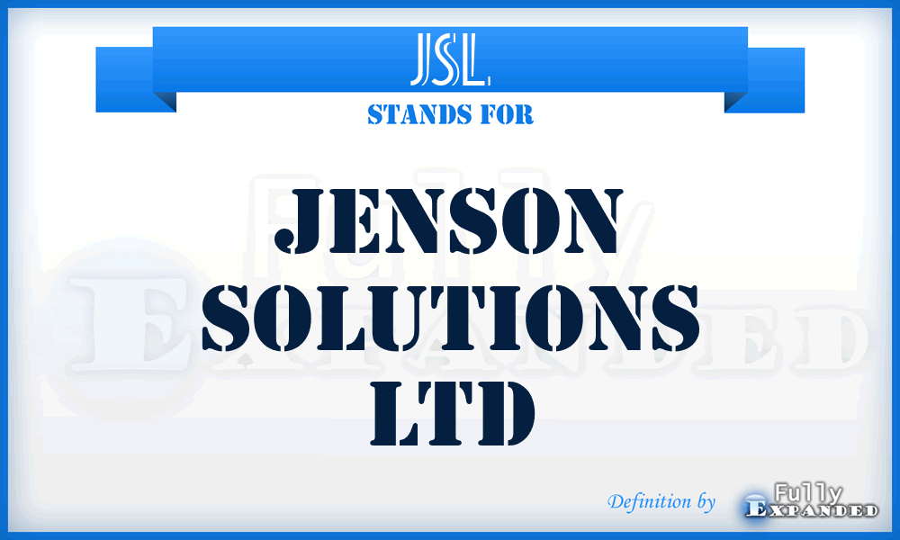 JSL - Jenson Solutions Ltd