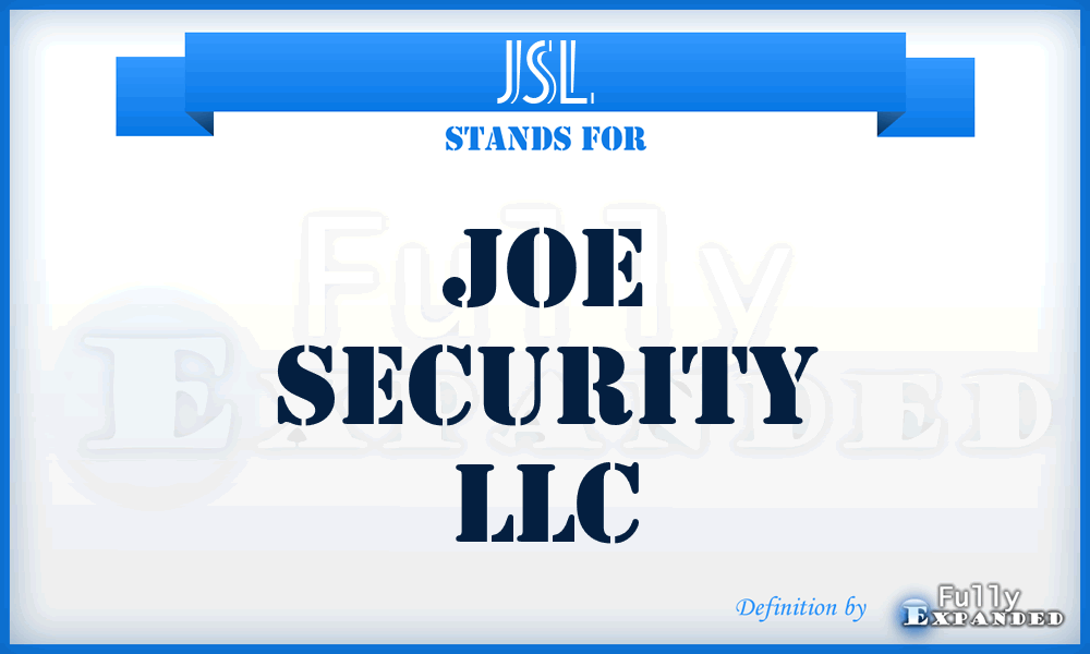 JSL - Joe Security LLC