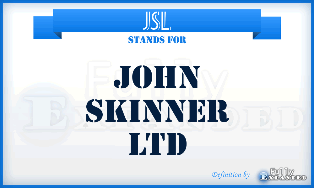 JSL - John Skinner Ltd