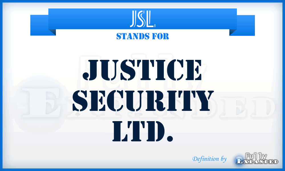 JSL - Justice Security Ltd.