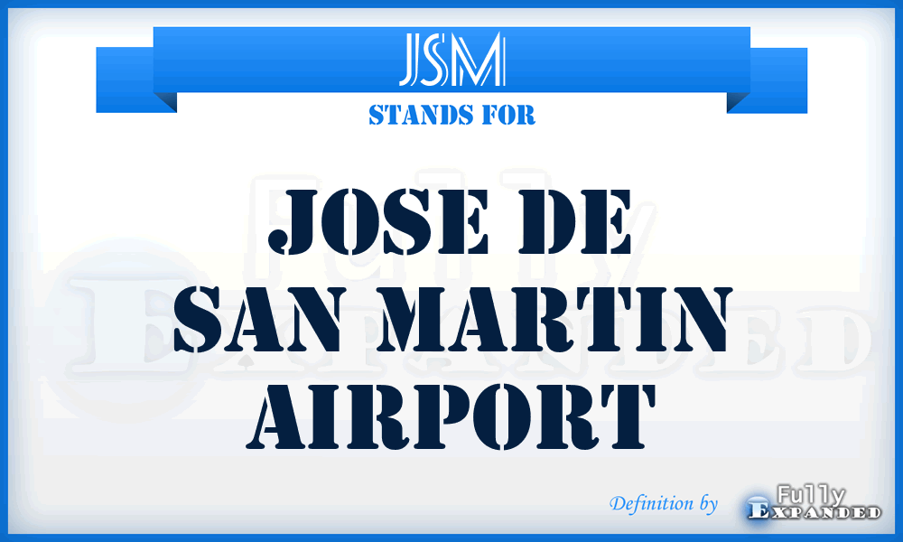 JSM - Jose De San Martin airport