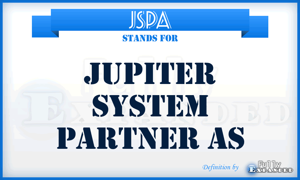 JSPA - Jupiter System Partner As