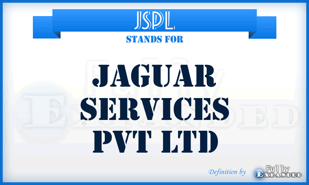 JSPL - Jaguar Services Pvt Ltd