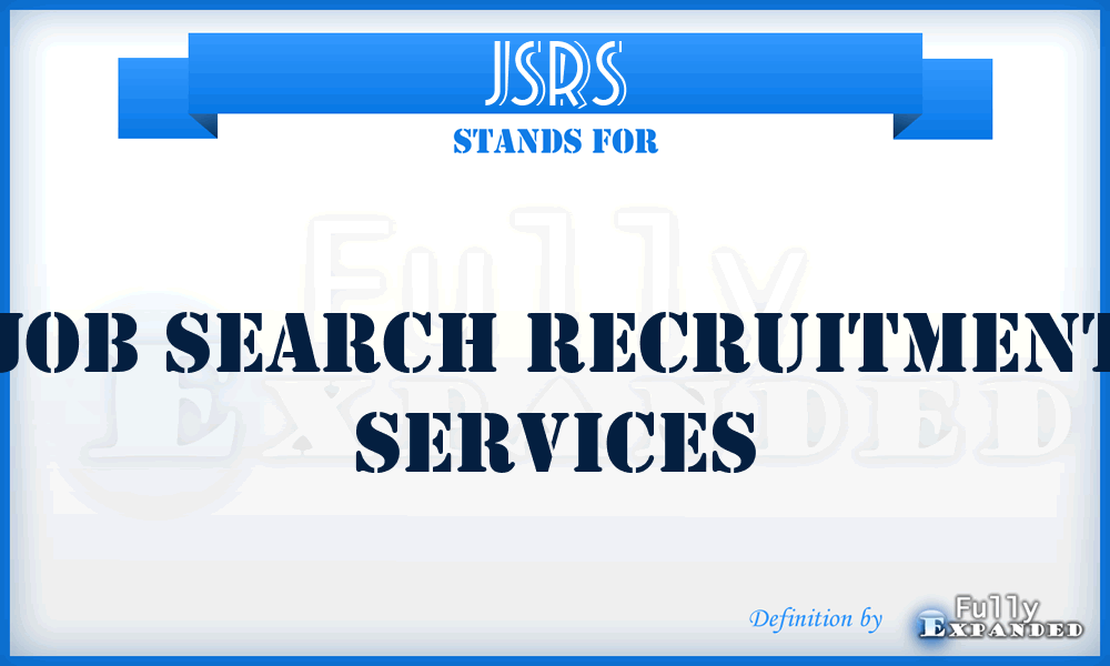 JSRS - Job Search Recruitment Services