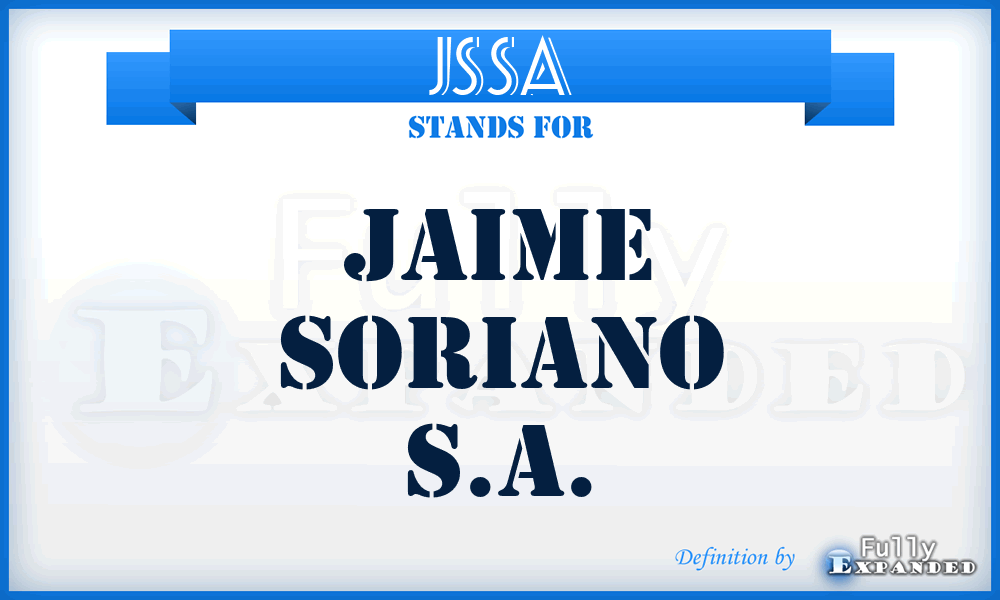 JSSA - Jaime Soriano S.A.