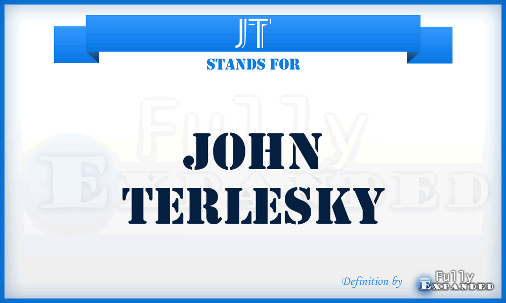 JT - John Terlesky