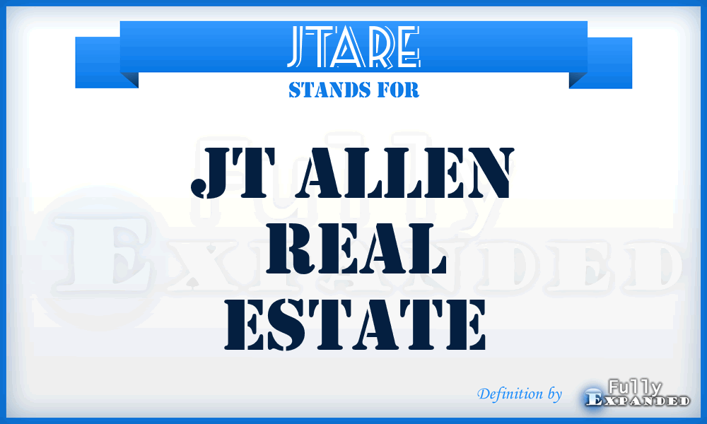 JTARE - JT Allen Real Estate