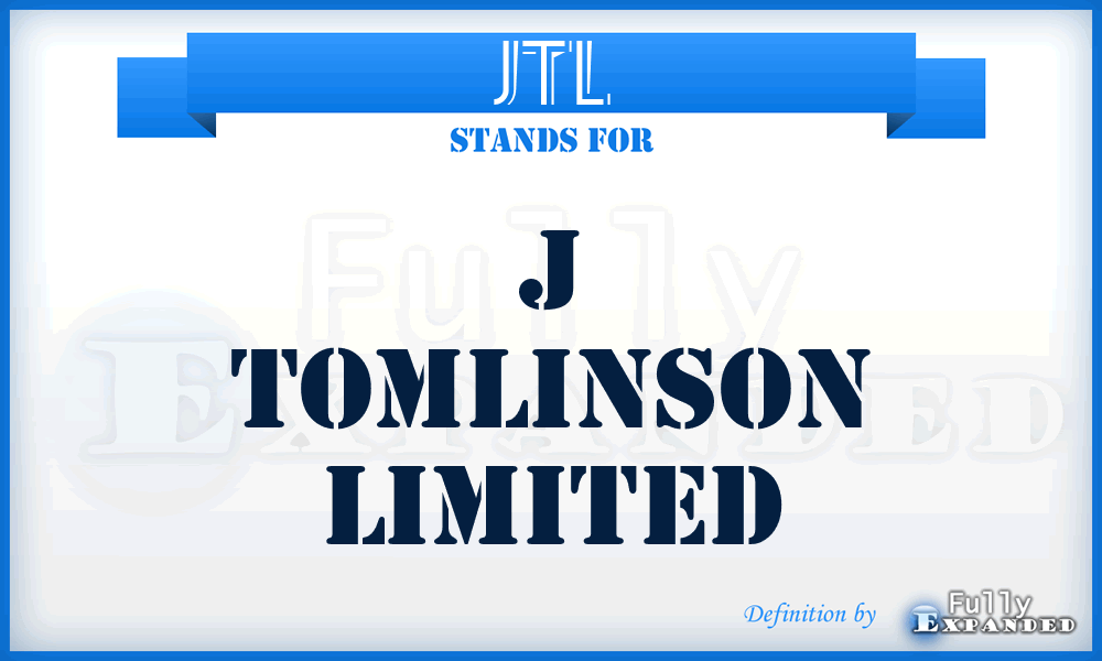 JTL - J Tomlinson Limited