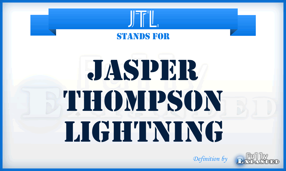 JTL - Jasper Thompson Lightning
