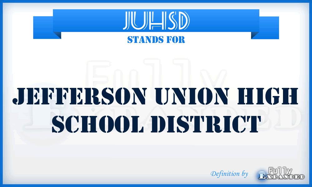 JUHSD - Jefferson Union High School District